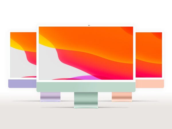 24 inch iMac (all Colors) Mockup Set