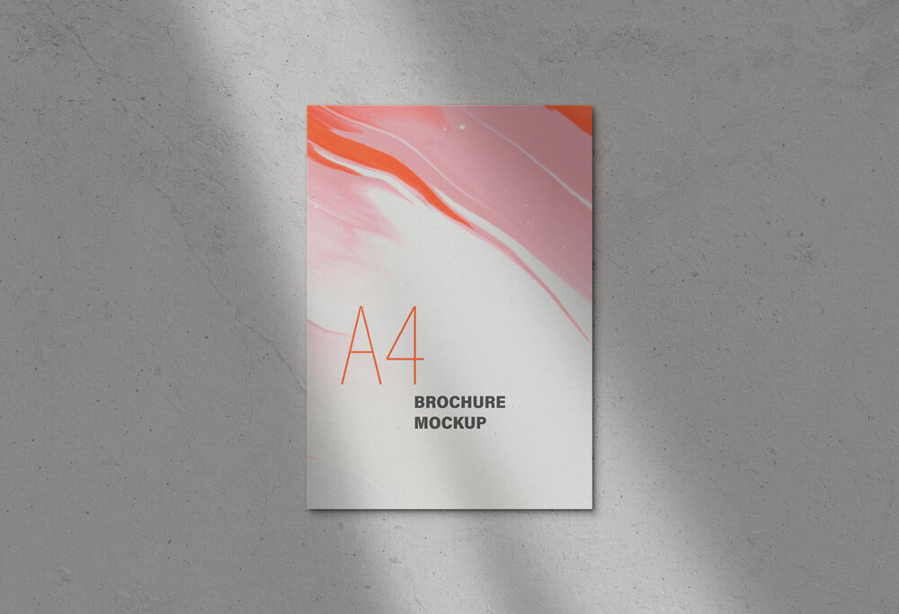 A4 Tri-Fold Brochure Mockup Set