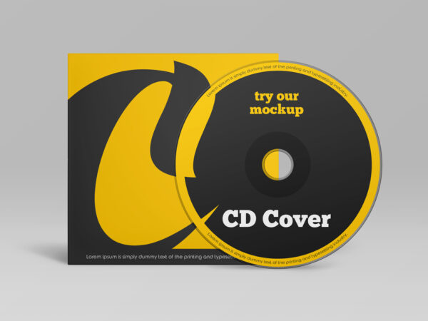 CD (ROM) with Case Mockup
