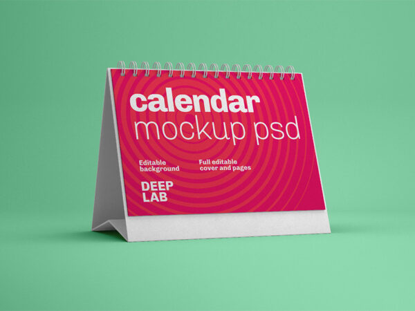 Desk Calendar Mockup Bundle