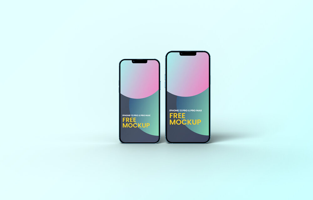 iPhone 13 Pro and iPhone 13 Pro Max Mockup
