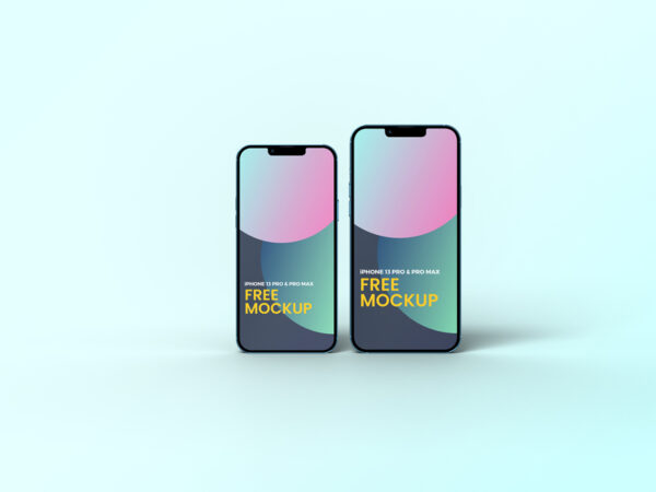 iPhone 13 Pro and iPhone 13 Pro Max Mockup