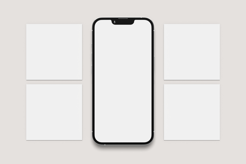 iPhone and Instagram Screens Mockup