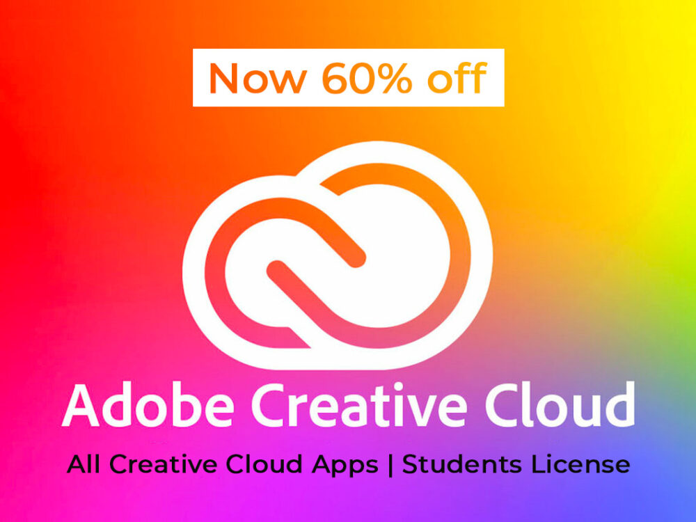 Students save over 60% on Adobe Creative Cloud
