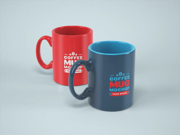 Two Coffee Mugs Mockup
