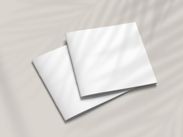 Two Square Brochures Mockup